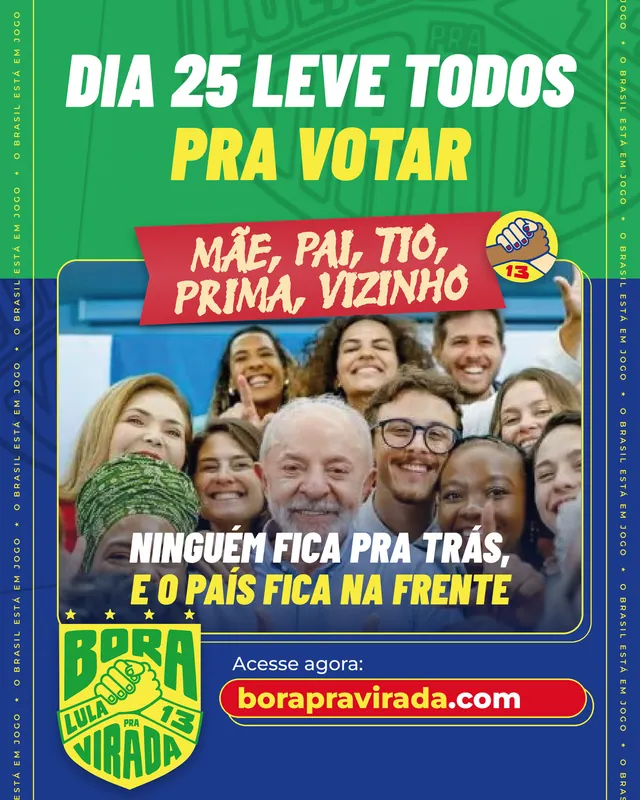 Dia 25 leve todos pra votar