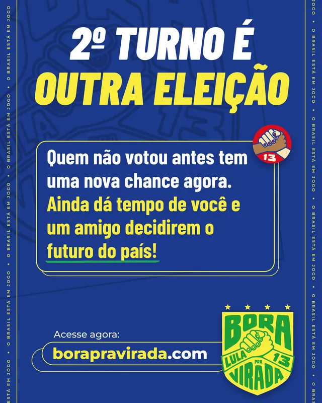 2º turno é outra eleição