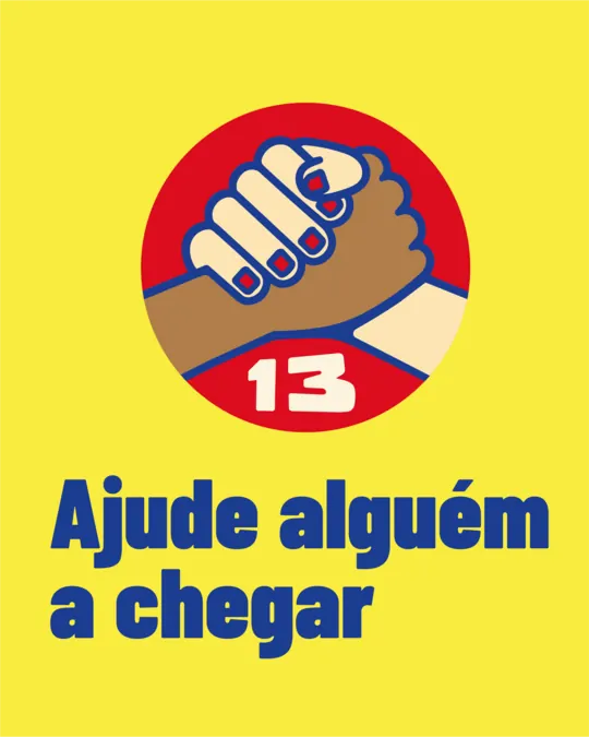 Ajude alguém a chegar.