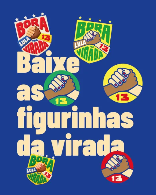 Baixe as figurinhas da virada.